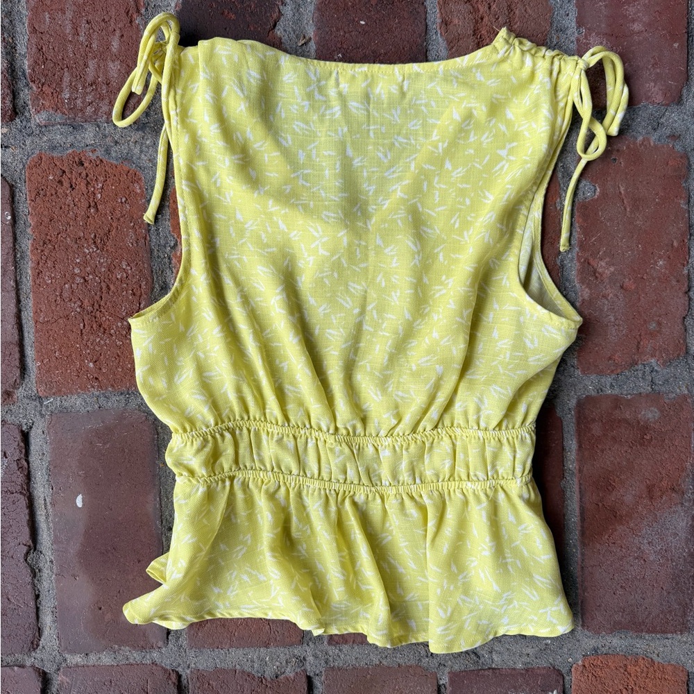 Mod Yellow Patterned Tank Top - image 5